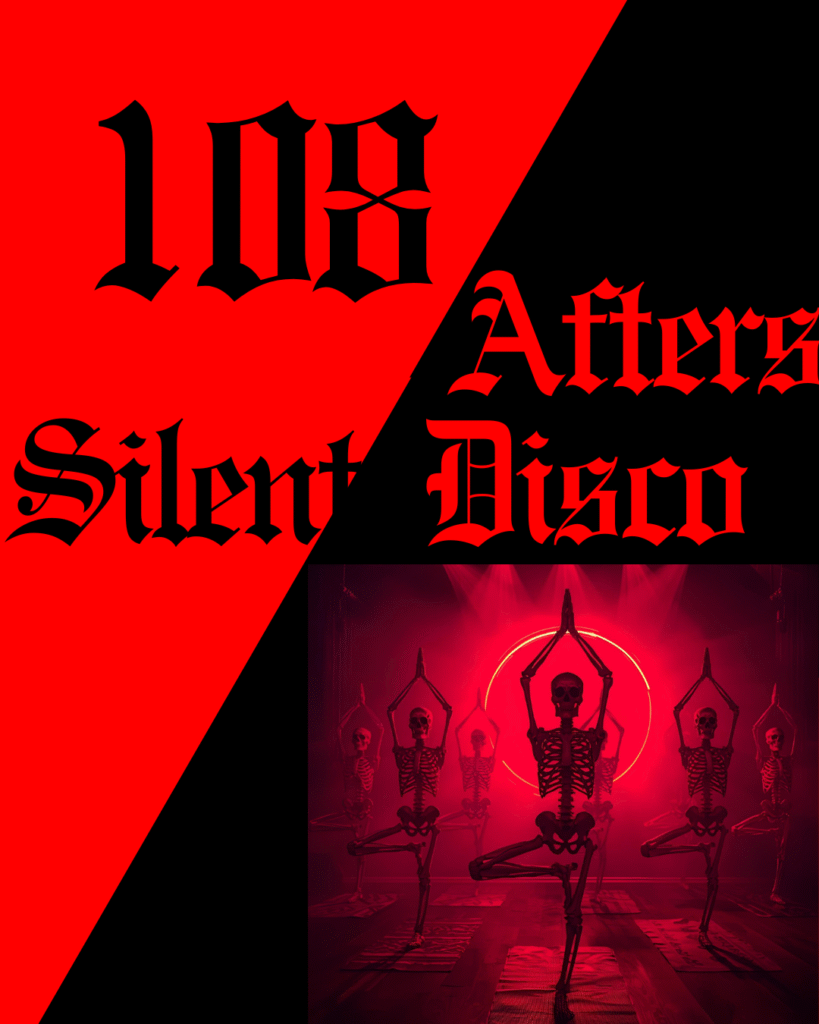 Red and Black with skeletons